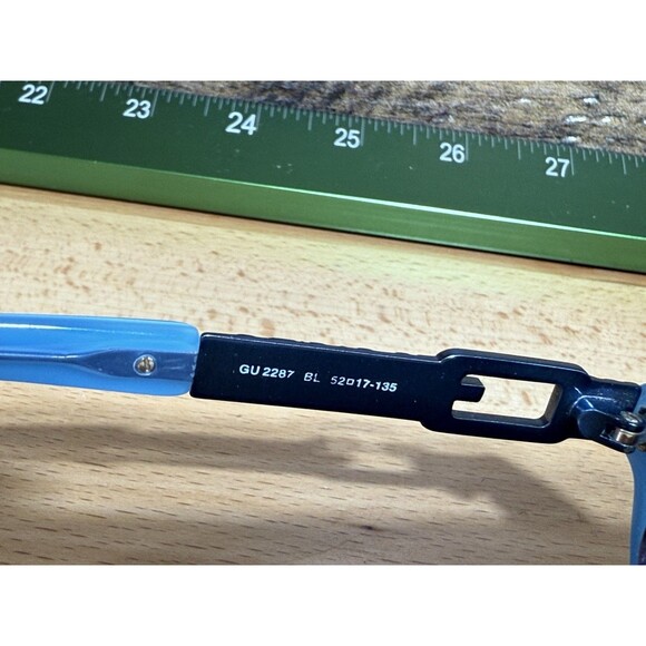 Guess GU2287 BL Black Blue Cat Eye Womens Eyeglasses Or Sunglasses Frames - Picture 9 of 10